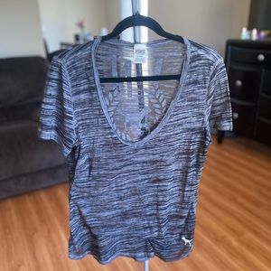 VS PINK gray t shirt